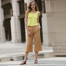 Muat gambar ke penampil Galeri, Simple Scoop Collar Sleeveless Cotton Blend Women Tank Top