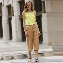 Muat gambar ke penampil Galeri, Simple Scoop Collar Sleeveless Cotton Blend Women Tank Top