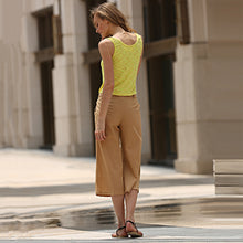 Muat gambar ke penampil Galeri, Simple Scoop Collar Sleeveless Cotton Blend Women Tank Top