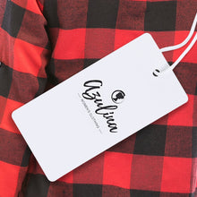 Muat gambar ke penampil Galeri, V Neck Long Sleeve Checkered Print Women Shirt