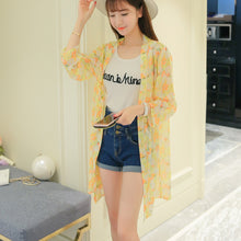 โหลดรูปภาพลงในเครื่องมือใช้ดูของ Gallery 【DPS1688】F0999-防晒衣2020新款春夏季女装雪纺衫韩版女士薄空调衫打底衫上衣