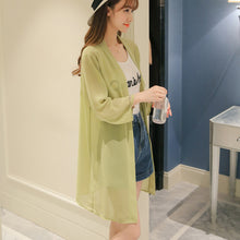 โหลดรูปภาพลงในเครื่องมือใช้ดูของ Gallery 【DPS1688】F0999-防晒衣2020新款春夏季女装雪纺衫韩版女士薄空调衫打底衫上衣