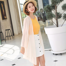 โหลดรูปภาพลงในเครื่องมือใช้ดูของ Gallery 【DPS1688】F766RX-2020春夏新款韩版雪纺衫长袖防晒衣女士薄空调衫打底衫上衣
