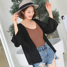 Load image into Gallery viewer, 【DPS1688】F765RX-2020春夏新款韩版雪纺衫长袖防晒衣女士薄上衣空调衫打底衫
