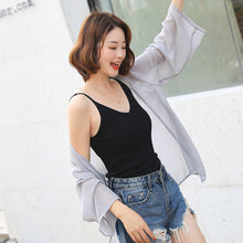 โหลดรูปภาพลงในเครื่องมือใช้ดูของ Gallery 【DPS1688】765RX-2020春夏新款韩版雪纺衫长袖防晒衣女士薄上衣空调衫打底衫
