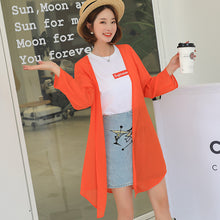 โหลดรูปภาพลงในเครื่องมือใช้ดูของ Gallery 【DPS1688】F766RX-2020春夏新款韩版雪纺衫长袖防晒衣女士薄空调衫打底衫上衣
