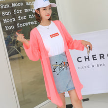 โหลดรูปภาพลงในเครื่องมือใช้ดูของ Gallery 【DPS1688】F766RX-2020春夏新款韩版雪纺衫长袖防晒衣女士薄空调衫打底衫上衣
