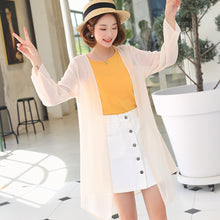 โหลดรูปภาพลงในเครื่องมือใช้ดูของ Gallery 【DPS1688】F766RX-2020春夏新款韩版雪纺衫长袖防晒衣女士薄空调衫打底衫上衣
