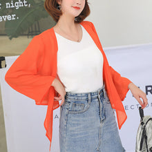 โหลดรูปภาพลงในเครื่องมือใช้ดูของ Gallery 【DPS1688】764RX-2020春夏新款韩版雪纺衫长袖防晒衣女士薄上衣空调衫打底衫
