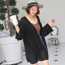 โหลดรูปภาพลงในเครื่องมือใช้ดูของ Gallery 【DPS1688】768RX-2020春夏新款韩版雪纺衫长袖女士薄空调衫打底衫长款防晒衣
