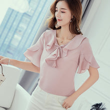 โหลดรูปภาพลงในเครื่องมือใช้ดูของ Gallery 【DPS1688】C763RX-2020春夏新款韩版百搭衬衫大码打底衫修身时尚休闲雪纺衫女
