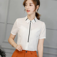 將圖片載入圖庫檢視器 【DPS1688】C773RX-2020春夏新款韩版百搭衬衫大码打底衫修身时尚休闲雪纺衫女
