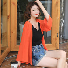 โหลดรูปภาพลงในเครื่องมือใช้ดูของ Gallery 【DPS1688】765RX-2020春夏新款韩版雪纺衫长袖防晒衣女士薄上衣空调衫打底衫
