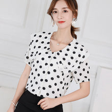 โหลดรูปภาพลงในเครื่องมือใช้ดูของ Gallery 【DPS1688】C785RX-2020春夏新款韩版女装休闲衬衣百搭打底衫短袖衬衫女雪纺衫
