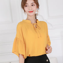 Muatkan imej ke dalam penonton Galeri, 【DPS1688】C787RX-2020春夏新款韩版潮流休闲女装宽松百搭时尚雪纺衫显瘦衬衫
