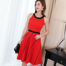 Muat gambar ke penampil Galeri, 【DPS1688】L836RX-2020春夏新款韩版大码女装休闲纯色修身显瘦百搭时尚连衣裙
