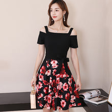 Muat gambar ke penampil Galeri, 【DPS1688】L805RX-2020春夏新款韩版时尚大码百搭裙子潮流显瘦休闲连衣裙女
