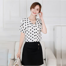 โหลดรูปภาพลงในเครื่องมือใช้ดูของ Gallery 【DPS1688】C785RX-2020春夏新款韩版女装休闲衬衣百搭打底衫短袖衬衫女雪纺衫
