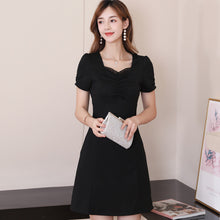 โหลดรูปภาพลงในเครื่องมือใช้ดูของ Gallery 【DPS1688】L811RX-2020春夏新款韩版修身显瘦装百搭短袖时尚纯色裙子连衣裙女
