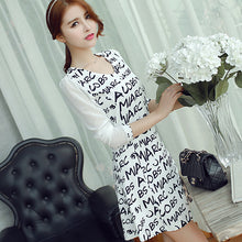 Muat gambar ke penampil Galeri, 【DPS1688】L4444-2020春夏新款韩版时尚气质修身长裙子长袖连衣裙女打底裙
