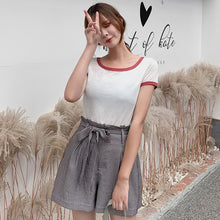 Load image into Gallery viewer, 【DPS1688】ZBT0020-短袖T恤女2020夏新款上衣白色学生宽松韩版ins超火cec百搭体恤潮T
