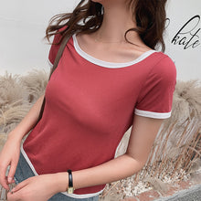 Load image into Gallery viewer, 【DPS1688】ZBT0020-短袖T恤女2020夏新款上衣白色学生宽松韩版ins超火cec百搭体恤潮T
