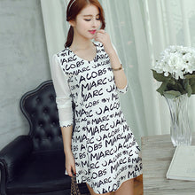 Muat gambar ke penampil Galeri, 【DPS1688】L4444-2020春夏新款韩版时尚气质修身长裙子长袖连衣裙女打底裙
