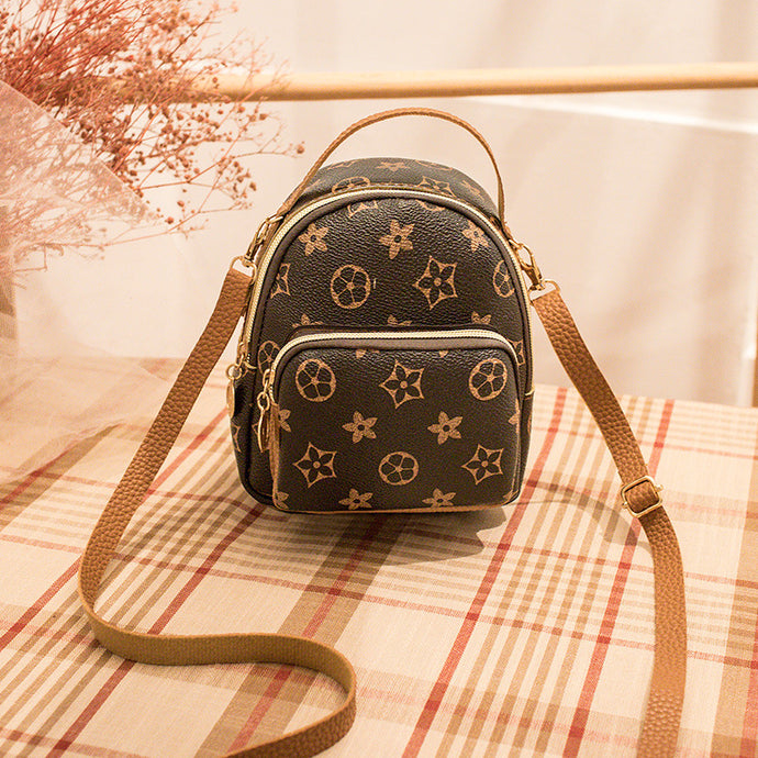 【DPS1688】483-女士双肩包2020新款老花格纹GD纹小背包时尚经典斜挎小包赠品礼品