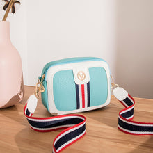 Muat gambar ke penampil Galeri, 【DPS1688】476-女士包包2020年新款彩带装饰相机包时尚百搭撞色手机包潮流小包现
