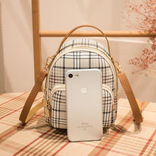 Muat gambar ke penampil Galeri, 【DPS1688】483-女士双肩包2020新款老花格纹GD纹小背包时尚经典斜挎小包赠品礼品
