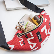 将图片加载到图库查看器，【DPS1688】493-女式包包2020新款字母撞色腰包时尚休闲胸包手机包赠品礼品小包包
