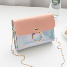 Muat gambar ke penampil Galeri, 【DPS1688】496-女包2020新款铁圈镭射撞色小方包时尚休闲斜挎手机包多多供现货潮
