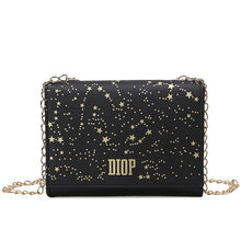 โหลดรูปภาพลงในเครื่องมือใช้ดูของ Gallery 【DPS1688】497-女包2020新款DIOP星星印花链条斜挎小方包时尚休闲手机包多多现货
