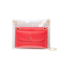Muat gambar ke penampil Galeri, 【DPS1688】509-女式包包2020新款透明链条斜挎子母包时尚休闲手机包赠品礼品小包
