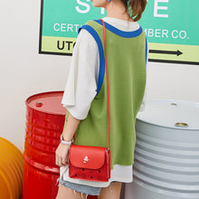 Muat gambar ke penampil Galeri, 【DPS1688】539-女士小包包2020新款撞色玫瑰标印花小方包时尚简易手机包现货直销
