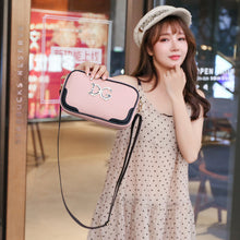 Muat gambar ke penampil Galeri, 【DPS1688】558-女包2020新款字母撞色斜挎小方包时尚休闲相机包多多现货潮小包包
