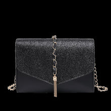 Muat gambar ke penampil Galeri, 【DPS1688】578-女式包包2020新款金属流苏链条小方包时尚休闲手机包现货直销小包

