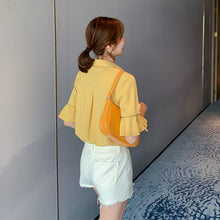 โหลดรูปภาพลงในเครื่องมือใช้ดูของ Gallery 【DPS1688】C1166RX-雪纺衬衫女新款2020年夏季时尚百搭喇叭袖衬衣洋气上衣女减龄韩版
