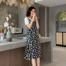 将图片加载到图库查看器，【DPS1688】L1448RX-网红小雏菊连衣裙吊带裙2020新款时尚休闲收腰显瘦雪纺碎花裙气质
