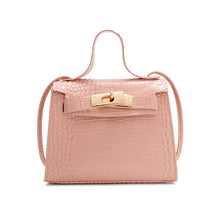 Muat gambar ke penampil Galeri, 【DPS1688】582-女包2020新款鳄鱼皮锁扣凯莉包小方包时尚韩休闲手机包小包包现货
