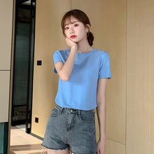 Load image into Gallery viewer, 【DPS1688】T1700RX-短袖t恤女2020年夏季新款网红白色打底衫ins超火时尚修身显瘦上衣
