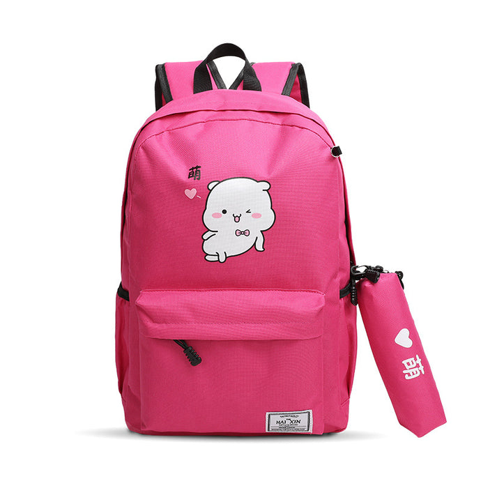 【DPS1688】592-学生学习旅游双肩包2020新款时尚丝印萌款背包大容量赠品礼品大包