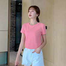 Load image into Gallery viewer, 【DPS1688】T1700RX-短袖t恤女2020年夏季新款网红白色打底衫ins超火时尚修身显瘦上衣
