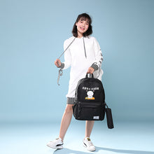 Muat gambar ke penampil Galeri, 【DPS1688】593-学生学习旅游双肩包2020新款时尚丝印好好学习无法自拔背包大容量
