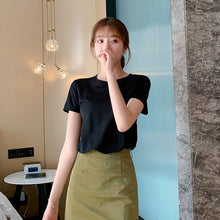 Load image into Gallery viewer, 【DPS1688】T1700RX-短袖t恤女2020年夏季新款网红白色打底衫ins超火时尚修身显瘦上衣
