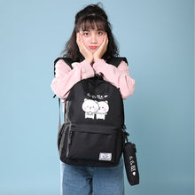 Muat gambar ke penampil Galeri, 【DPS1688】591-学生学习旅游双肩包2020新款时尚丝印么么哒背包大容量开学实用潮
