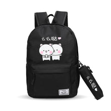Muat gambar ke penampil Galeri, 【DPS1688】591-学生学习旅游双肩包2020新款时尚丝印么么哒背包大容量开学实用潮
