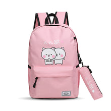 Muat gambar ke penampil Galeri, 【DPS1688】591-学生学习旅游双肩包2020新款时尚丝印么么哒背包大容量开学实用潮
