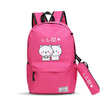 Muat gambar ke penampil Galeri, 【DPS1688】591-学生学习旅游双肩包2020新款时尚丝印么么哒背包大容量开学实用潮
