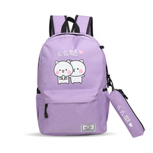 Muat gambar ke penampil Galeri, 【DPS1688】591-学生学习旅游双肩包2020新款时尚丝印么么哒背包大容量开学实用潮
